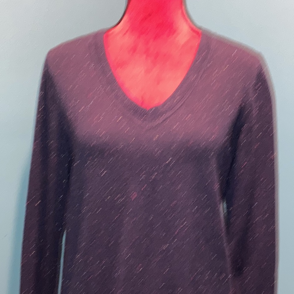 Talbots Black Cotton Blend Sweater Size MP - Picture 3 of 13